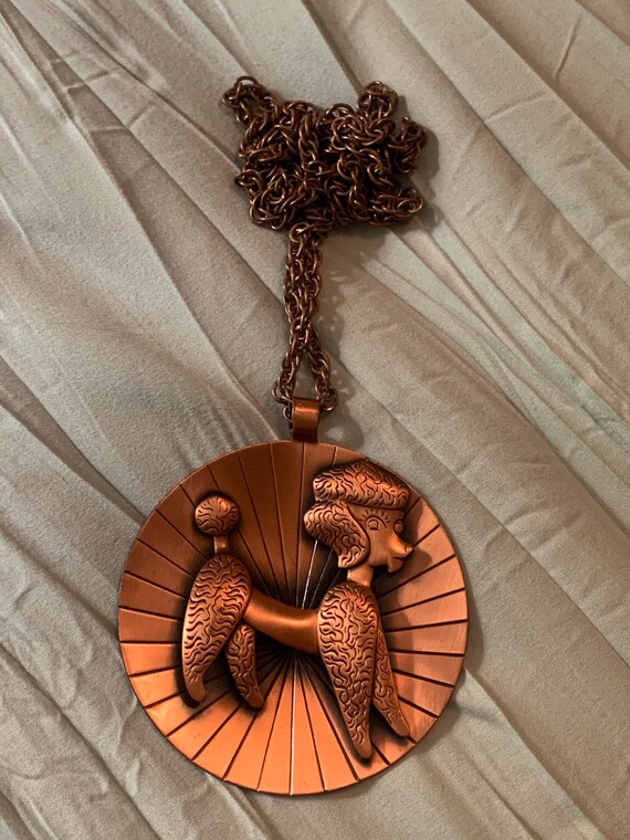 Reclaimed copper necklace. solid Gem