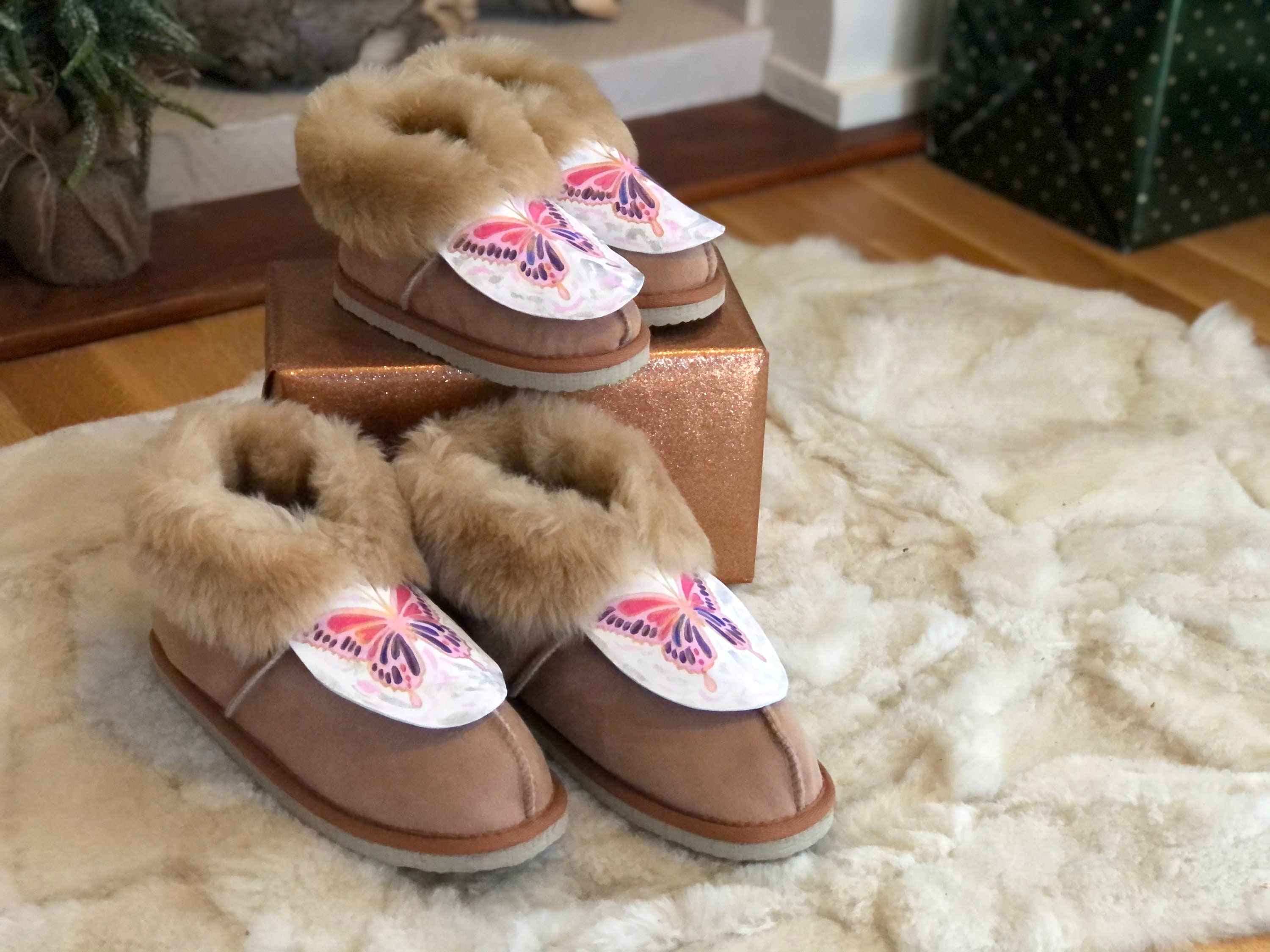 Buy Children s Slippers Sheepskin Moccasin Slippers Fuzzy Sheep
