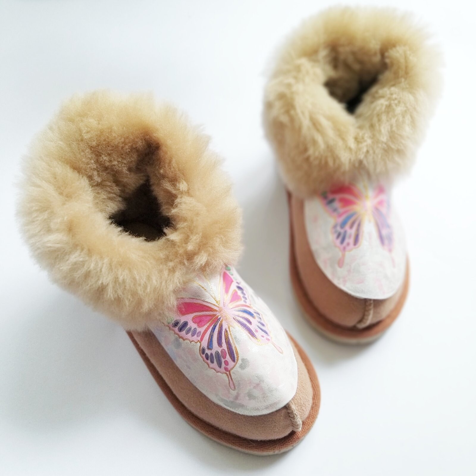 Buy Children s Slippers Sheepskin Moccasin Slippers Fuzzy Sheep
