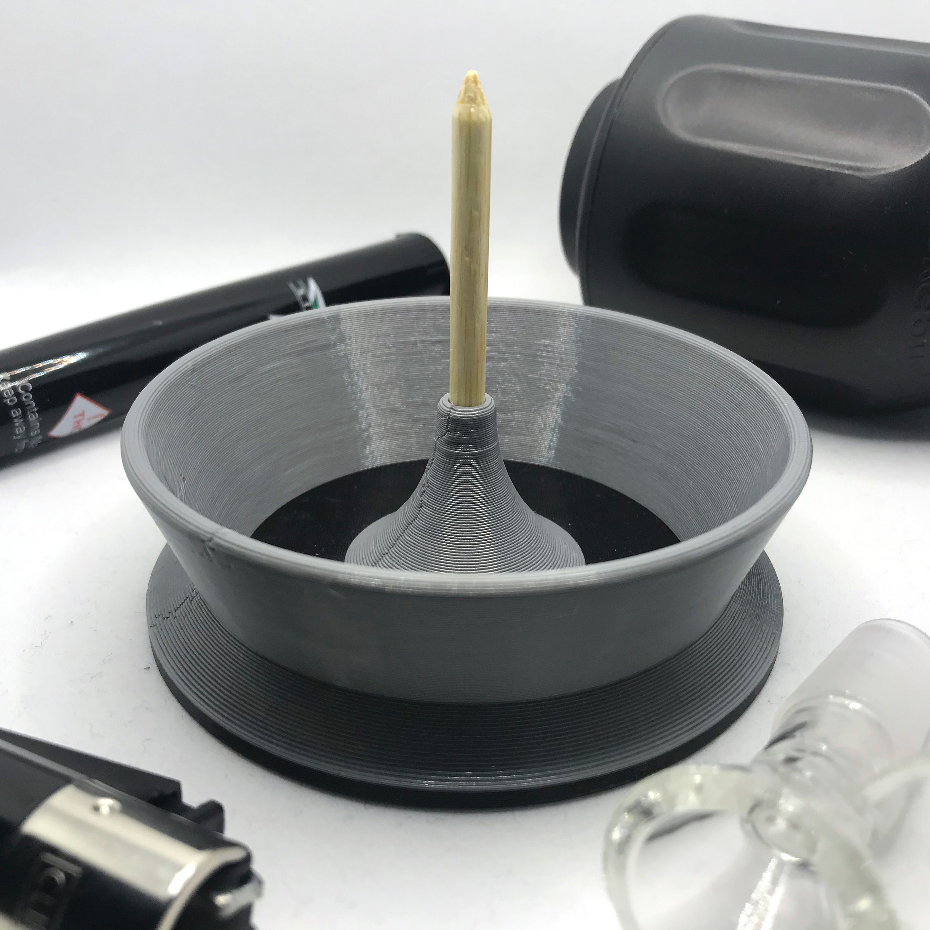 Ash-a-Bowl - Bowl Clearing Ashtray with Replaceable Poker | SMOK3DESIGNS 3D Printed Smoking Accessories