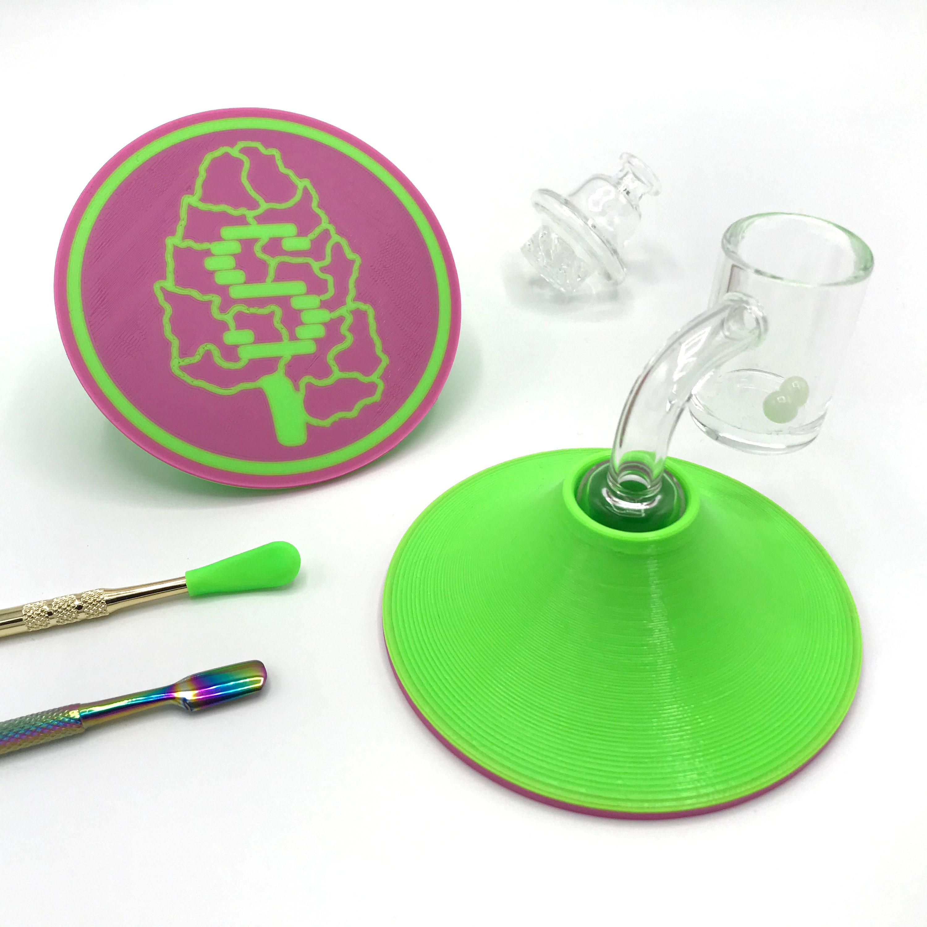 Hold-a-bowl Classic Bong Bowl Holder SMOK3DESIGNS 3D Printed