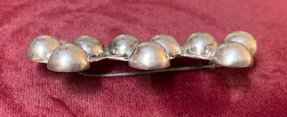 Early Vintage Sterling Silver Mexico Grape Brooch… - image 2