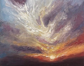 Sunset Oil Painting