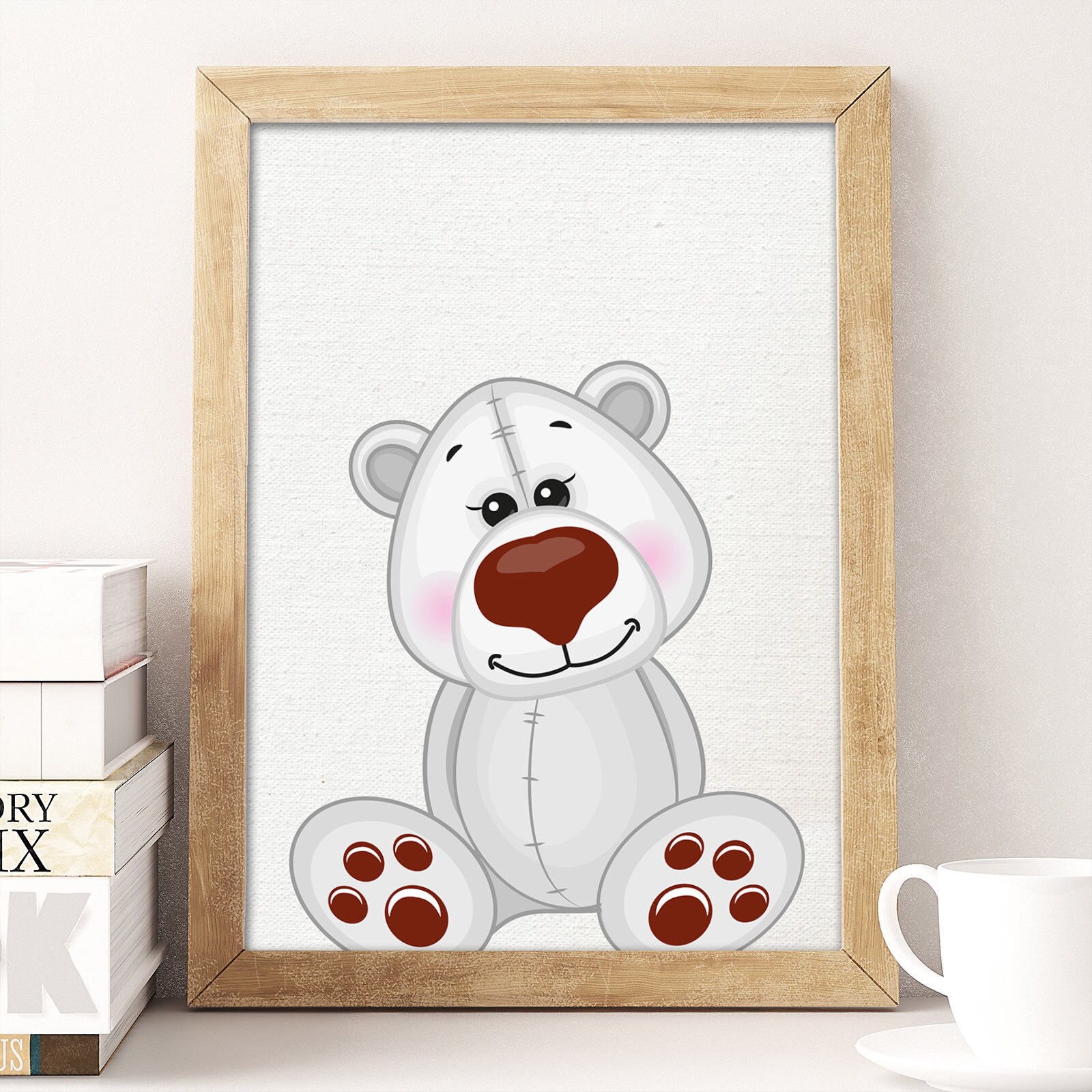 Polar Pole and Poster Etsy Nursery North Penguin Print South Picture Bear A4 Set Animals Decoration Kong Pole - Hong and