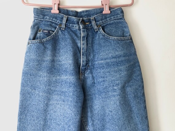 Vintage High Waisted Tapered Lee jeans | Size 8 p… - image 5