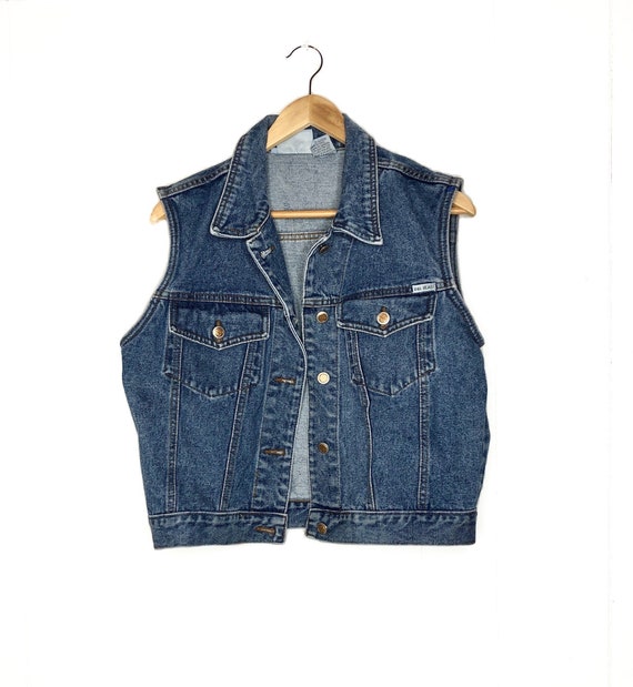 Vintage 80’s Billblass Button Up Denim Vest - image 1