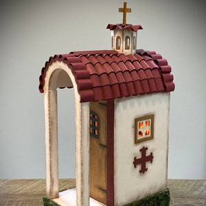 3D PAPER CUTTING PATTERN: Little Orthodox Church Christian Prayer Corner Diorama Book Nook Model Papercut Diy Svg Pdf