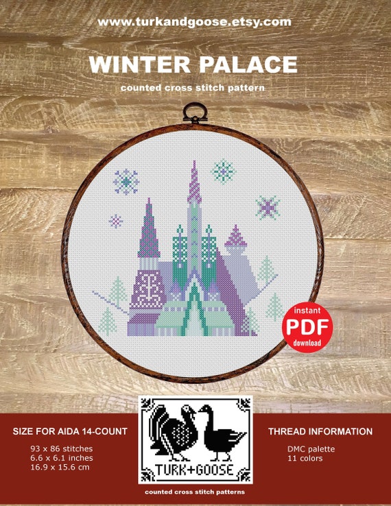 Whimsical Winter Cross Stitch Pattern