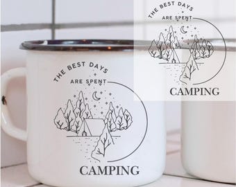 Camping Clipart SVG, Outdoor Adventure Design (Digital Download)