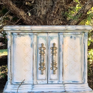 SOLD~Custom Example~Vintage Reimagined Nightstand/Side Table