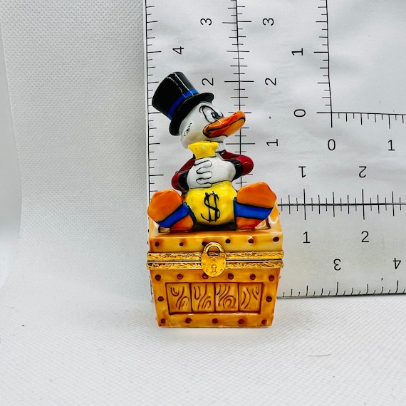Ultra Rare SCROOGE Mcduck ~ ARTORIA ~ Disney ~ Limoges Trinket Box