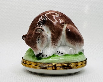 リモージュボックス　ジンジャーマン　フランス製　クリスマス　ミニチュア小物入れ リモージュボックス ジンジャーマン フランス製 クリスマス ミニチュア