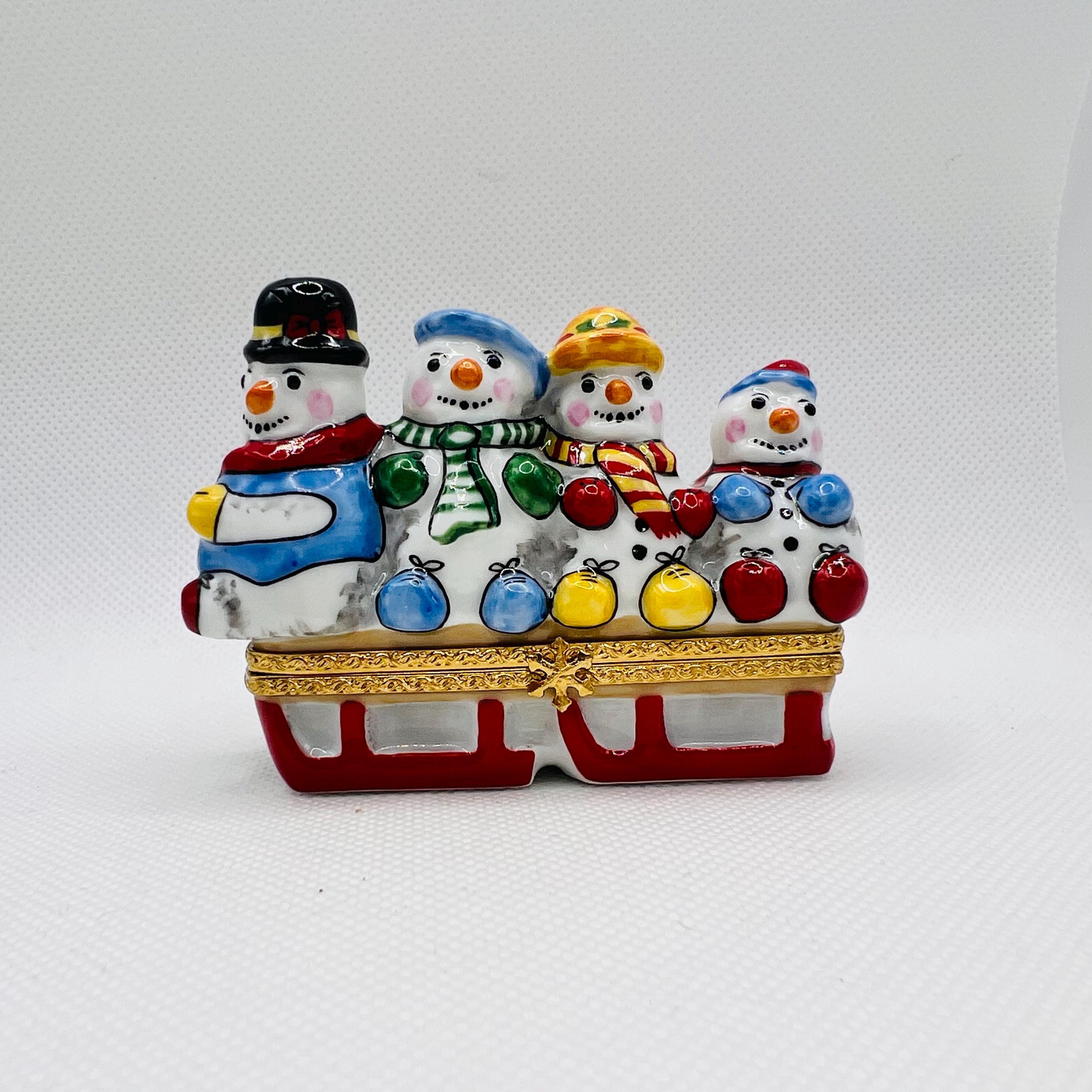 リモージュボックス　クリスマス　man 雪だるま リモージュボックス クリスマス Snowman 雪だるま 【公式通販】