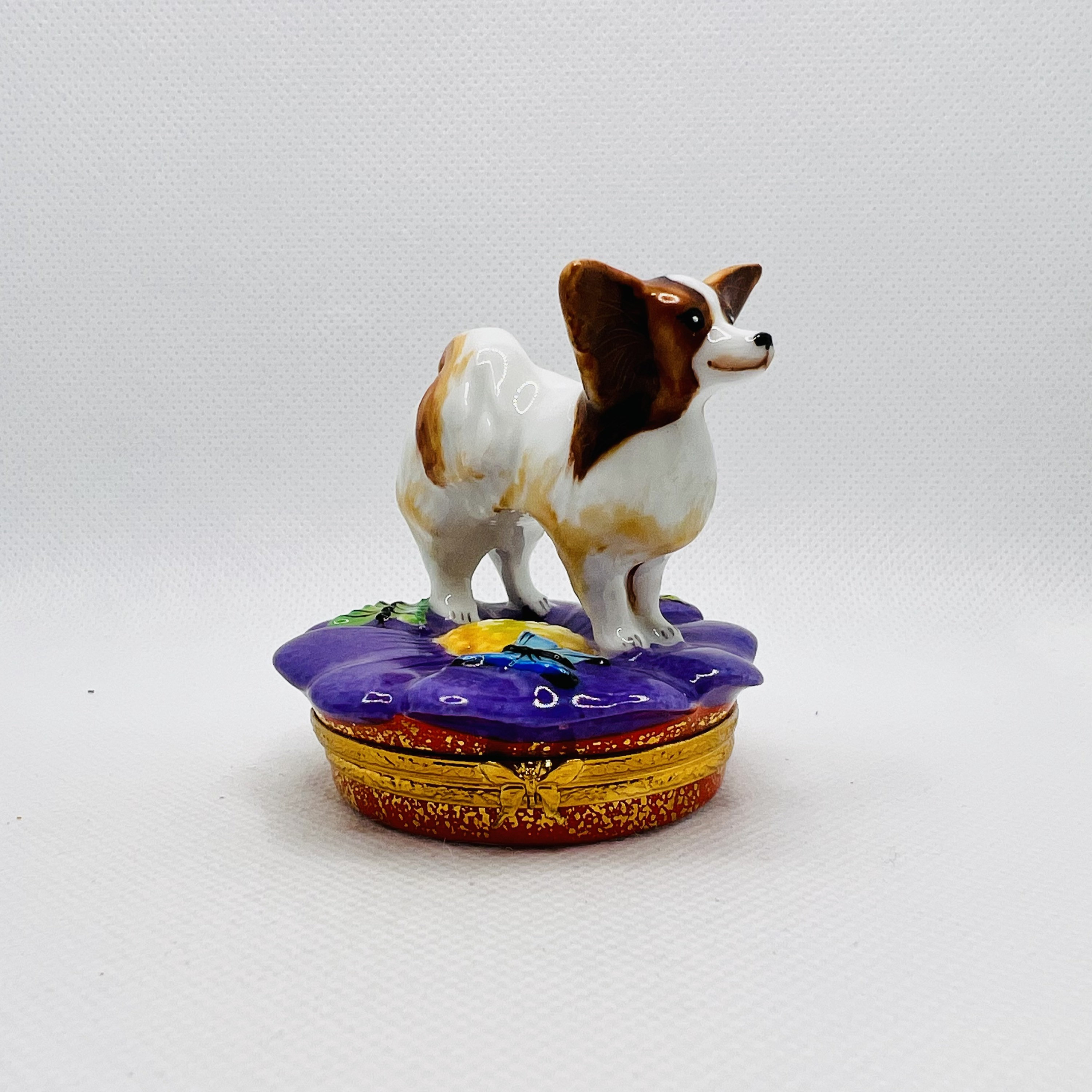 【アナベルさま】vintage limoges ❀ どうぶつ達の 可愛いプレート Beautiful CAT and the FIDDLE ~ Limoges Trinket Box ~ Artoria