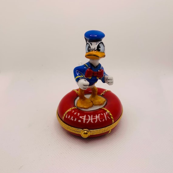 DONALD DUCK on Lifesaver Ring ~ ARTORIA ~ Disney ~ Limoges Trinket