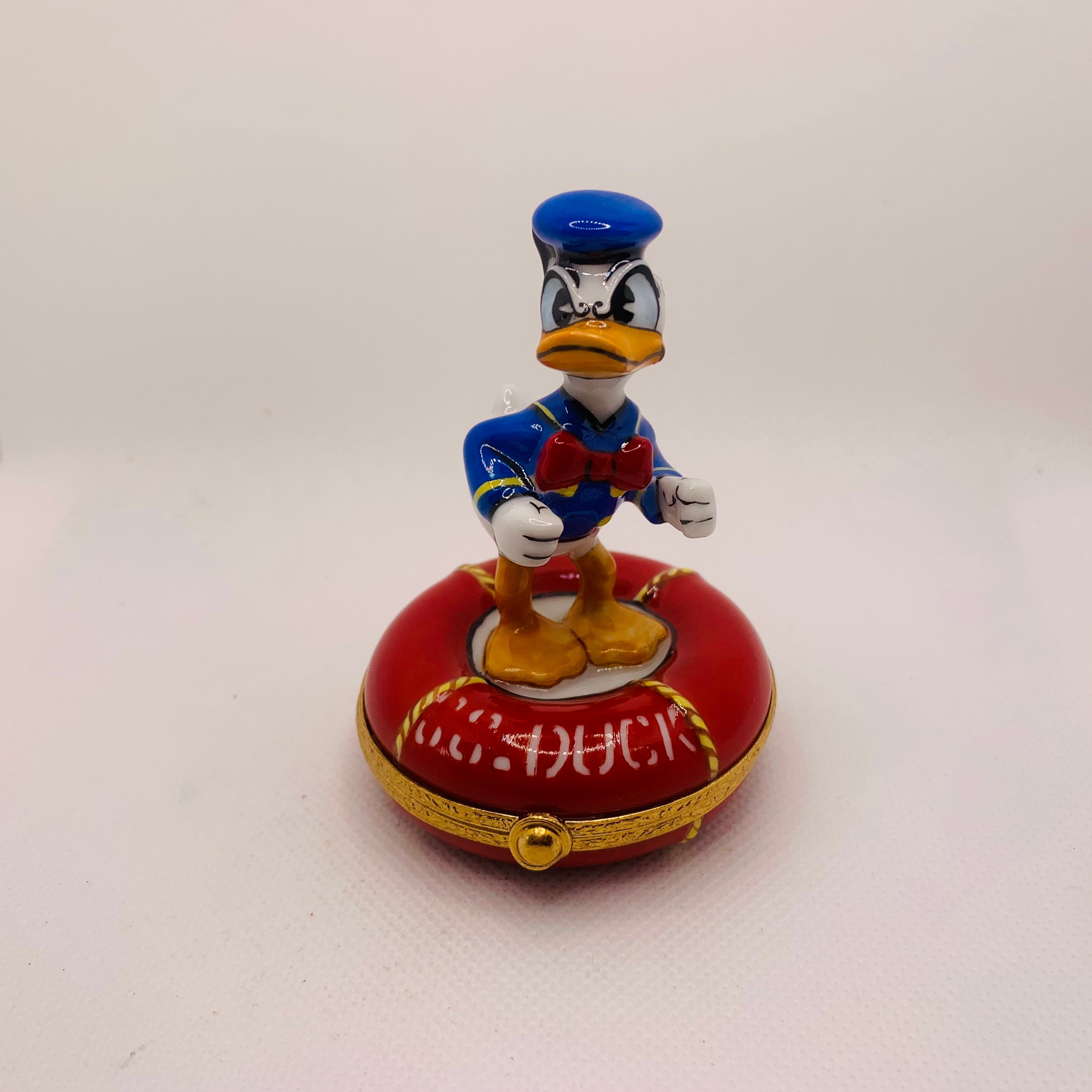 DONALD DUCK on Lifesaver Ring ~ ARTORIA ~ Disney ~ Limoges Trinket