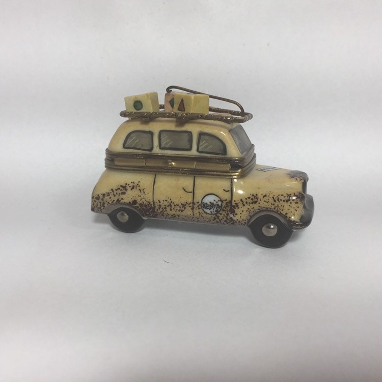 Safari Car jeep W/ Monkey Limoges Trinket Box Peint Main - Etsy