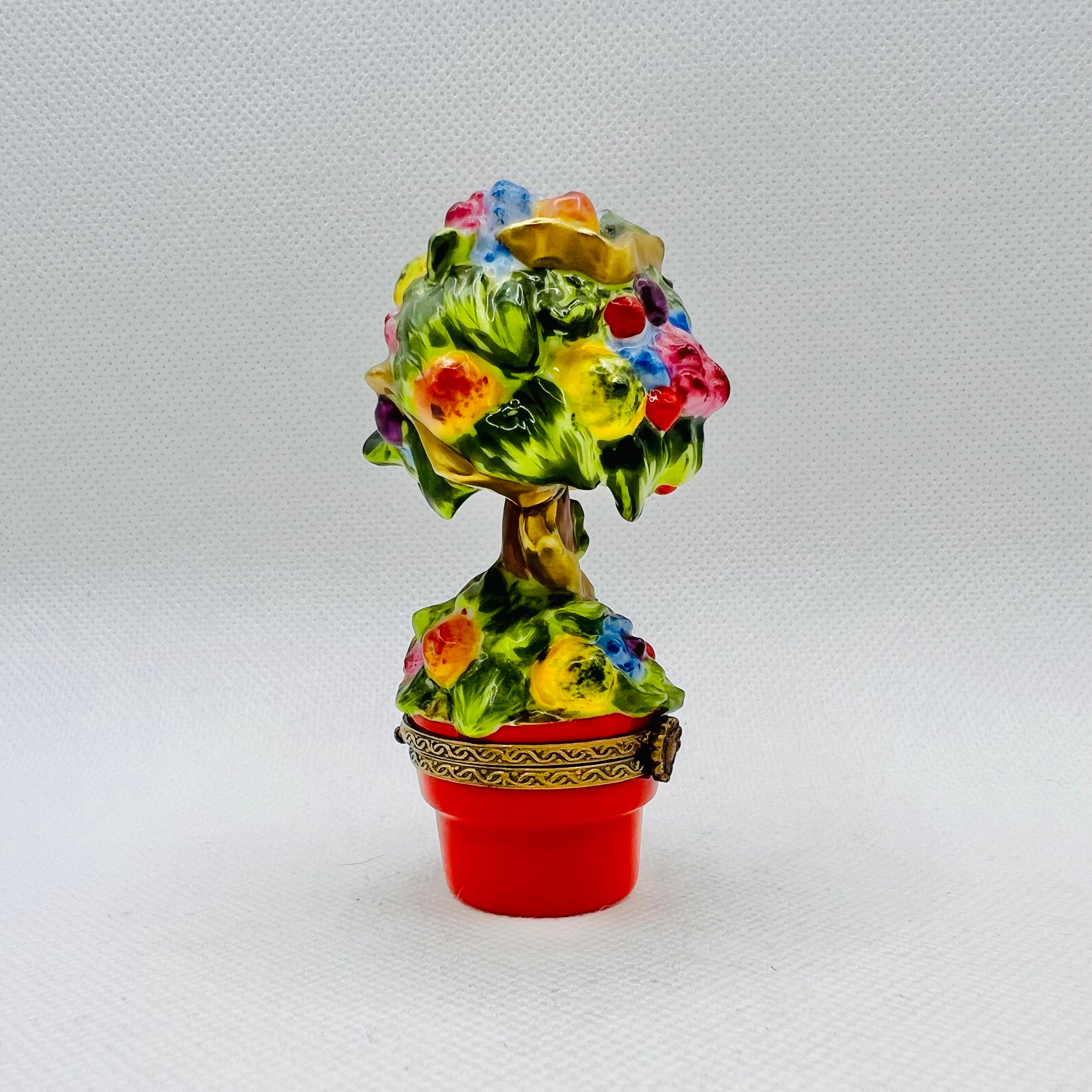 Topiary of Flowers and Fruit ~ ROCHARD ~ Limoges Box ~ Peint Main
