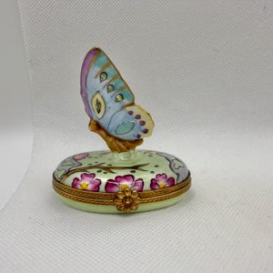 MOST Stunning BUTTERFLY ~ ROCHARD ~ Limoges Box ~ Peint main (Hand-painted) in Limoges, France
