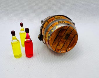 ワイン樽（ボトル3本入り）～シャニール～リモージュ小物入れ