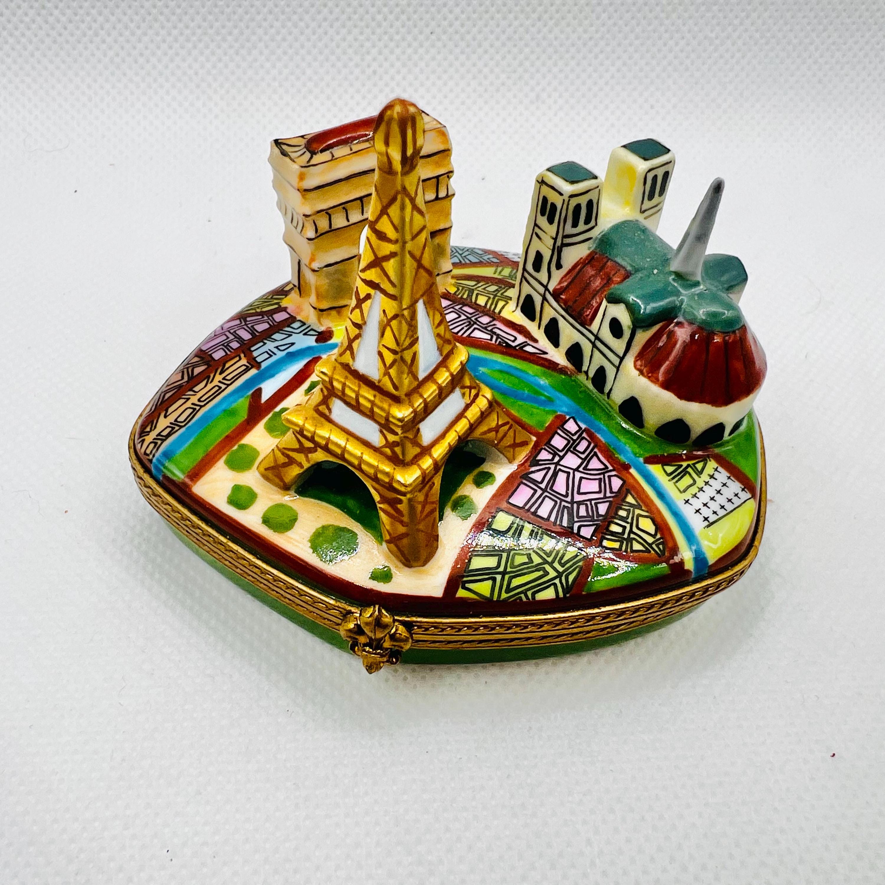 PARIS Iconic Landmark ~ Limoges Trinket Box ~ Limoges Imports