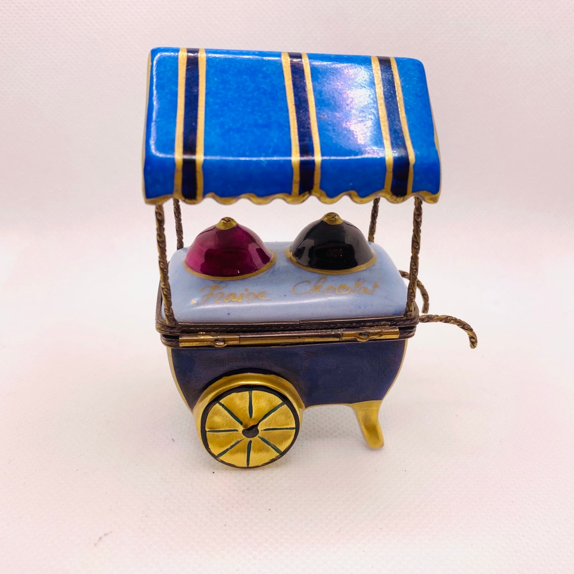 ICE CREAM Stand J.dumont Limoges Trinket Box Peint Main Etsy
