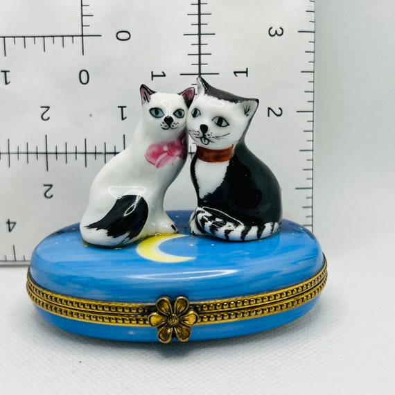 Cats in Love ~ Peint Main (hand-painted) in Limoges, France