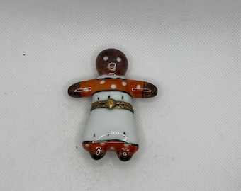 素敵なジンジャーブレッドマン〜リモージュの小物入れ〜フランス