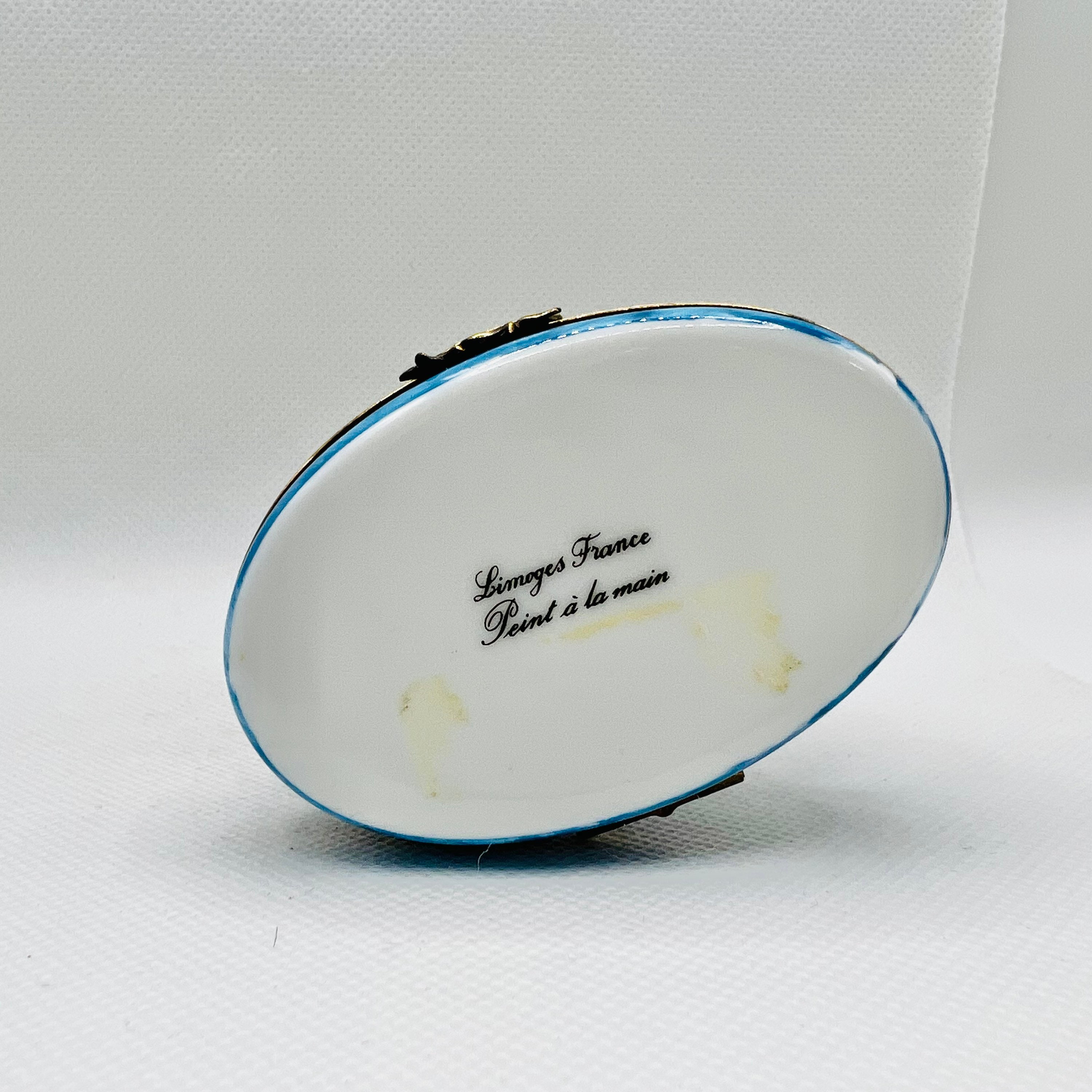 Limited Edition SAILBOAT ~ Limoges Trinket Box ~ Peint Main (hand
