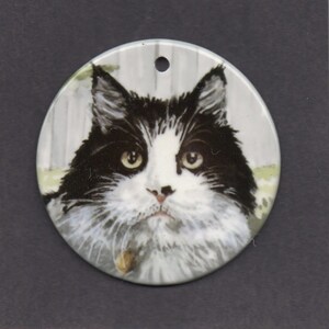 Black and White Cat Ornament