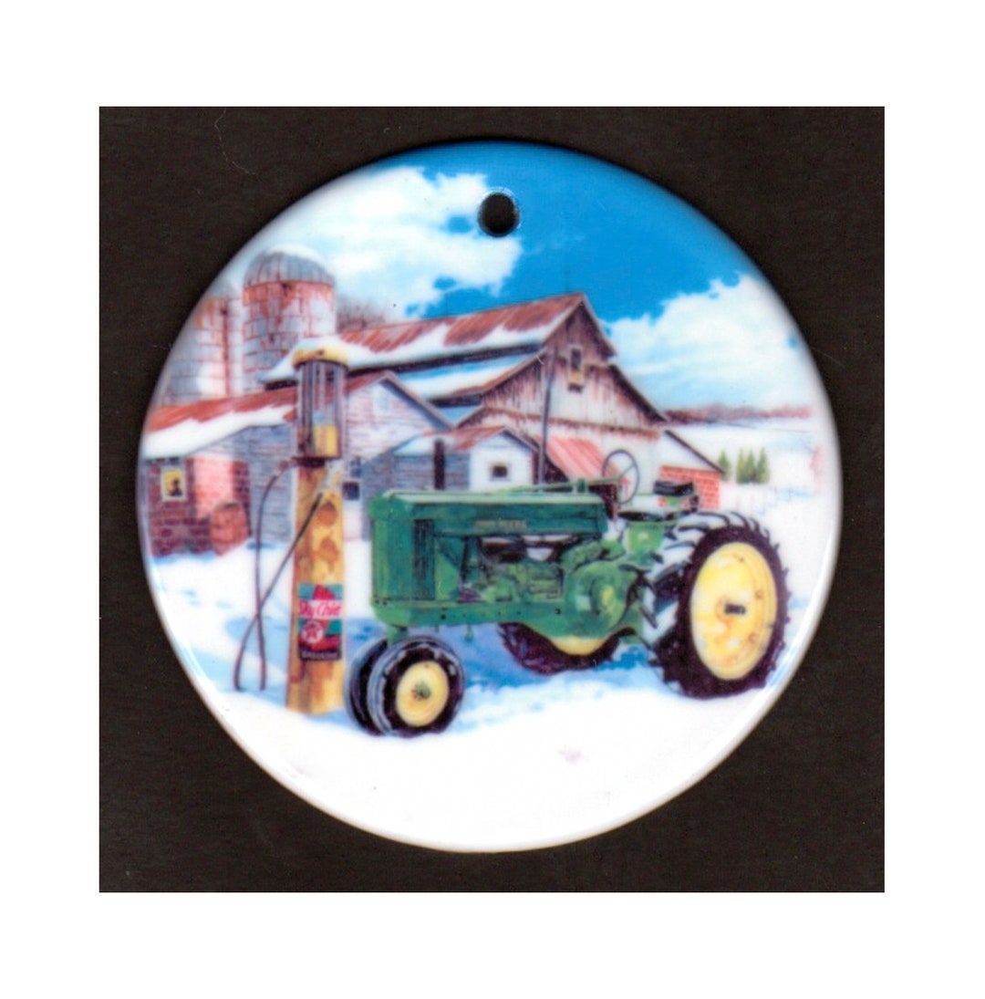 John Deere Christmas Tree Ornament Etsy