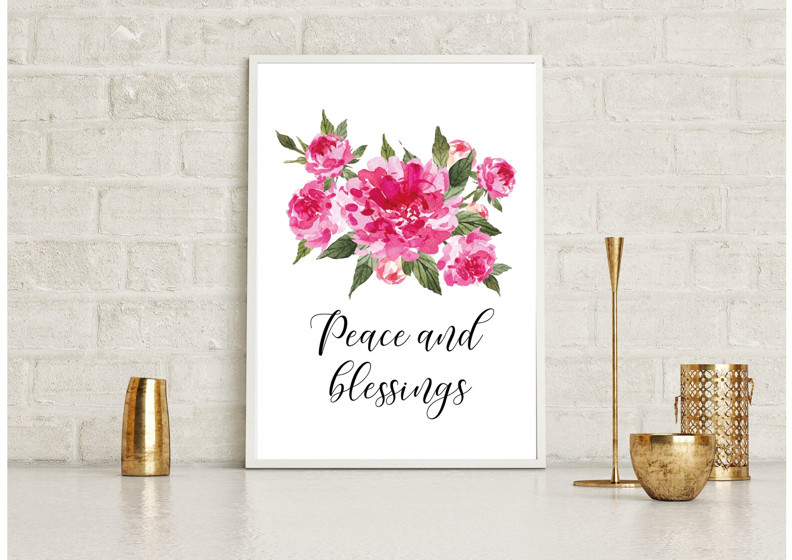 Peace and Blessings art print Etsy