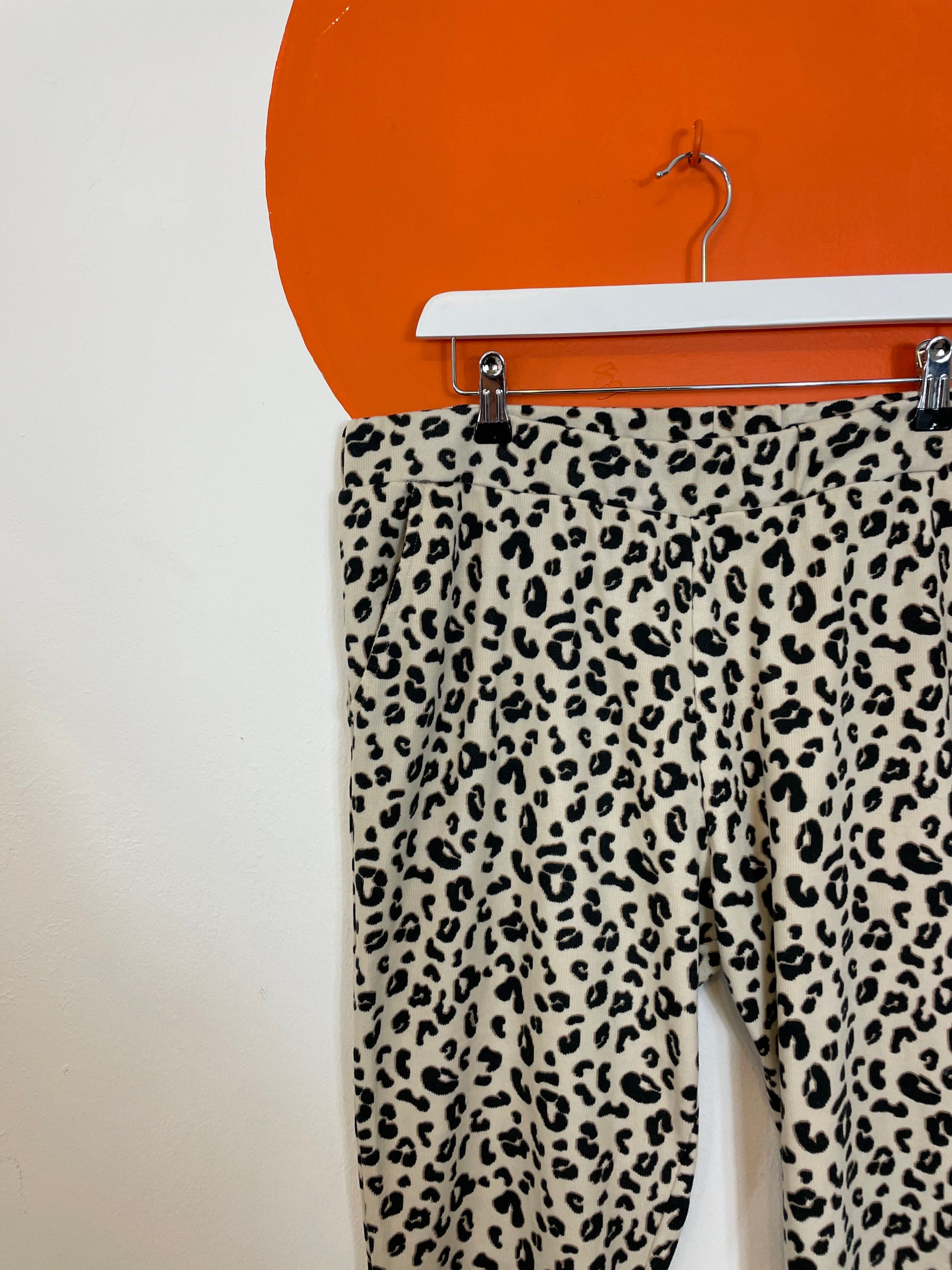 leopard print jogging bottoms