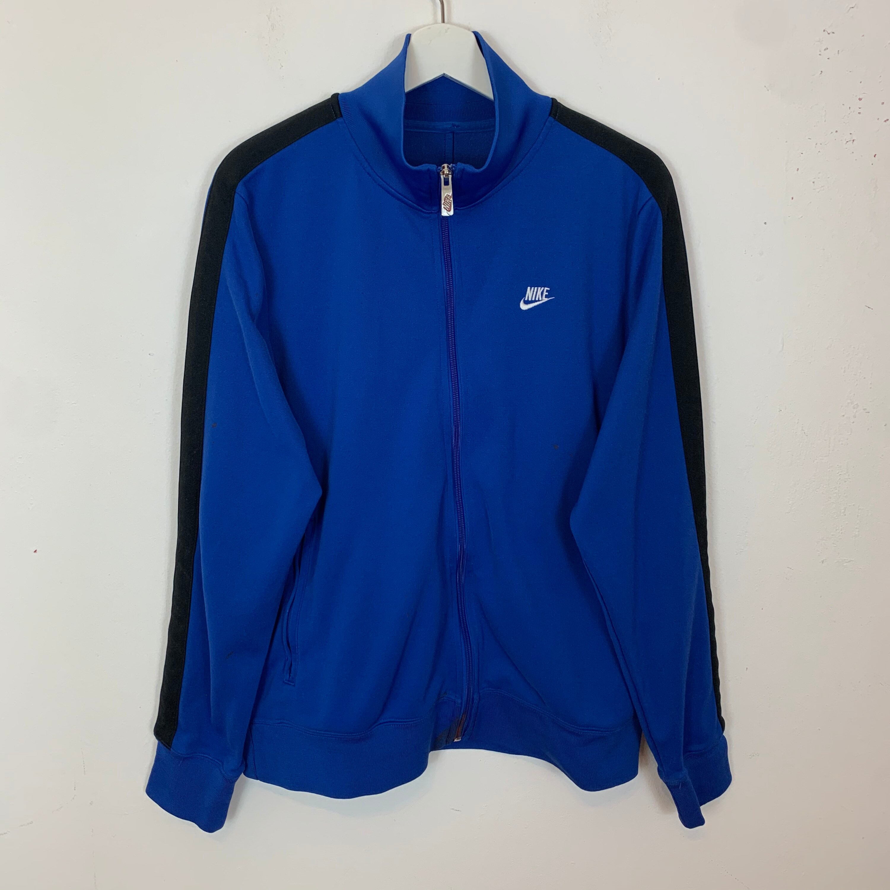 Image of Mens Nike Golf Sport Dri-Fit Full-Zip Track Jacket Tracksuit Top Blue Uk L Large