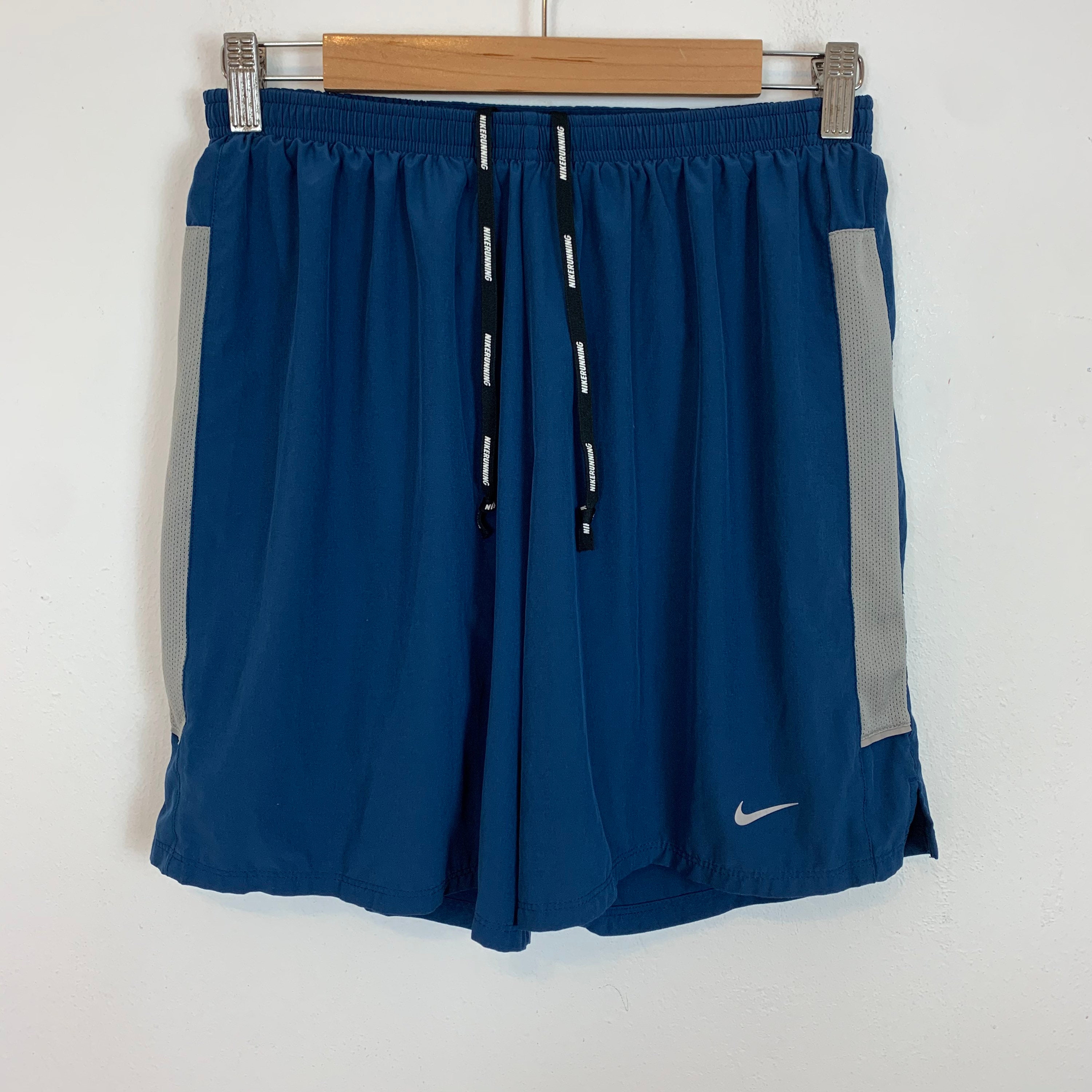 Image of Men's Nike Running Dri-Fit Training Exercise Gym Shorts Navy Blue Uk M Medium