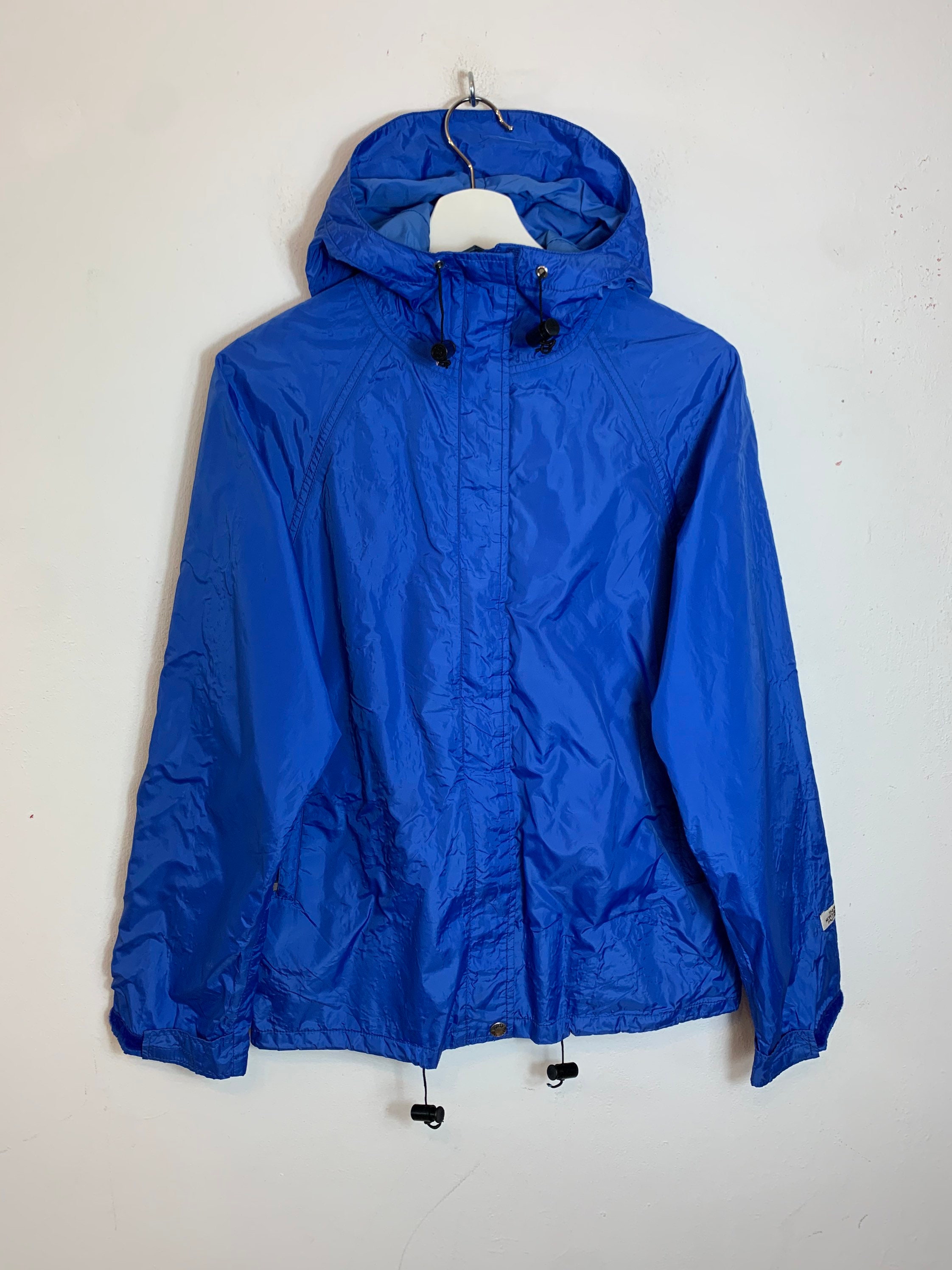 Image of Women's Vintage S The North Face Gore-Tex Hooded Jacket Raincoat Blue Uk Size  M Medium