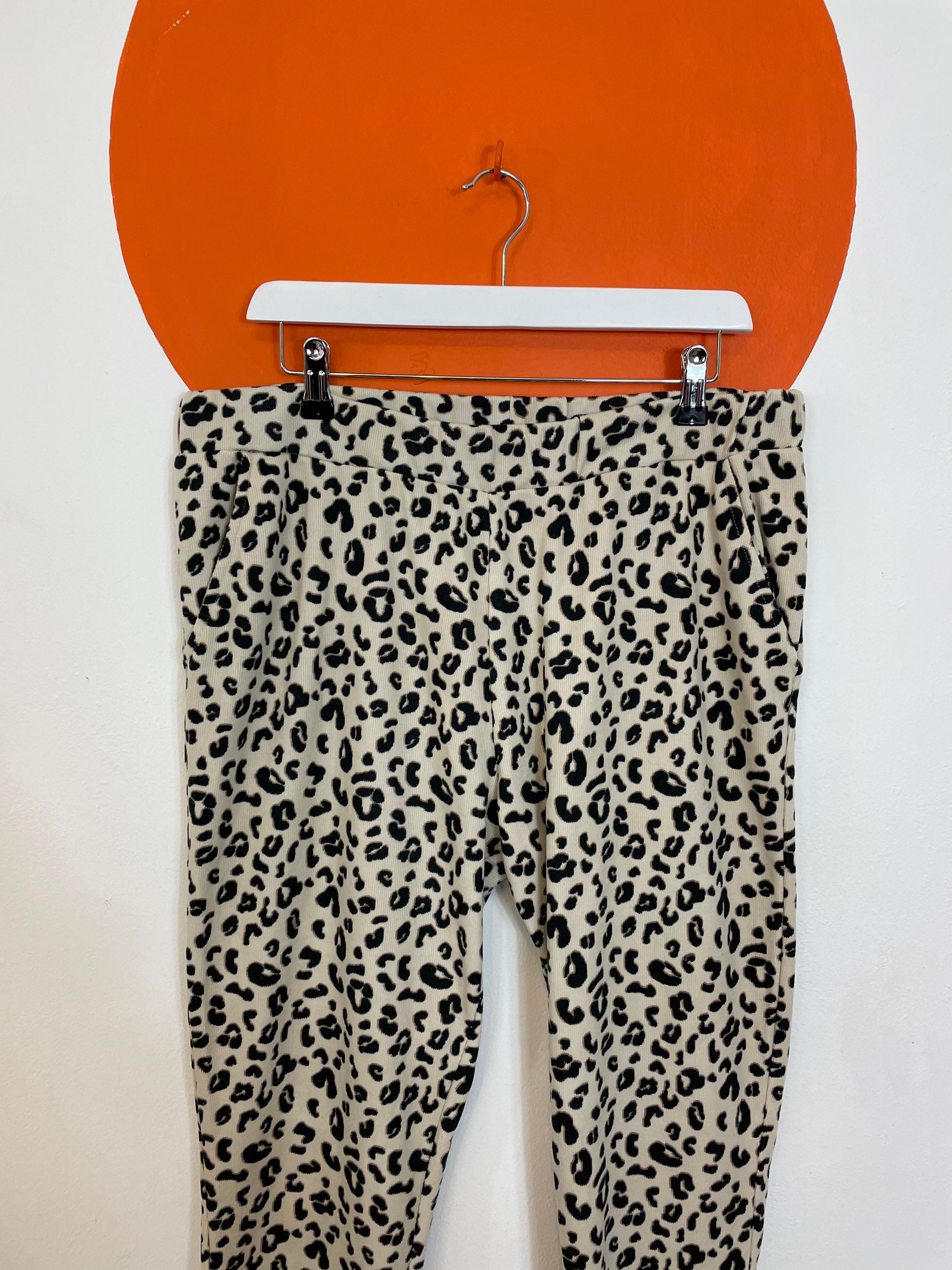 leopard print jogging bottoms