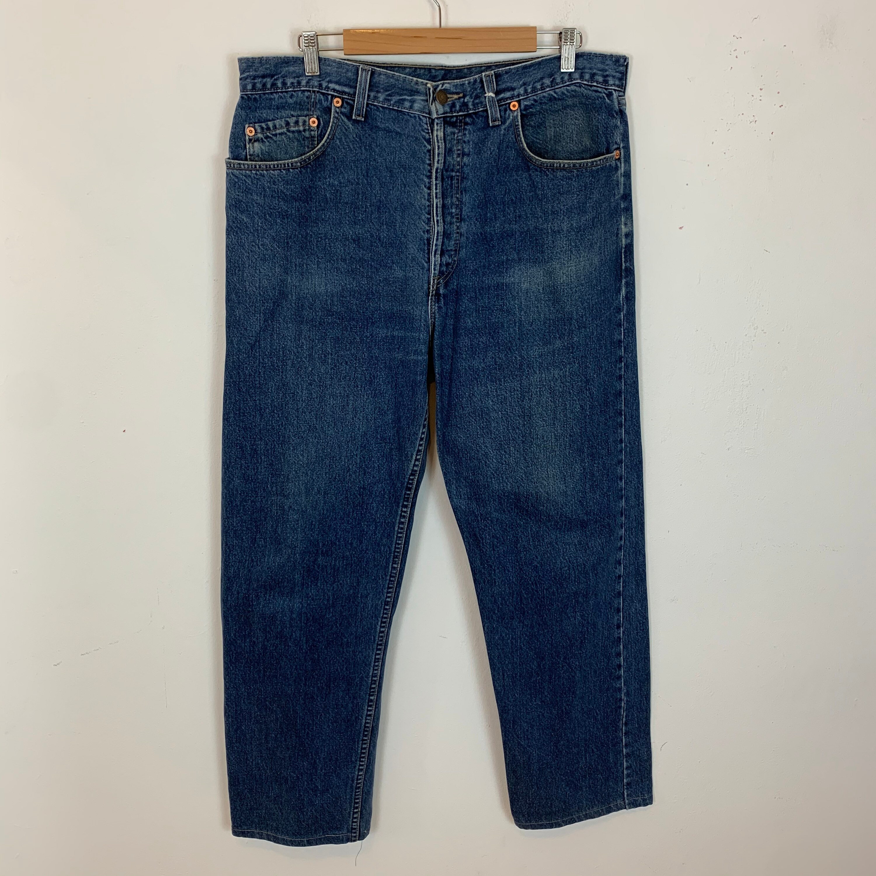 Image of Men's Vintage 90S Levi's 618 Denim Jeans Button Fly Blue 36" Waist, 32" Leg