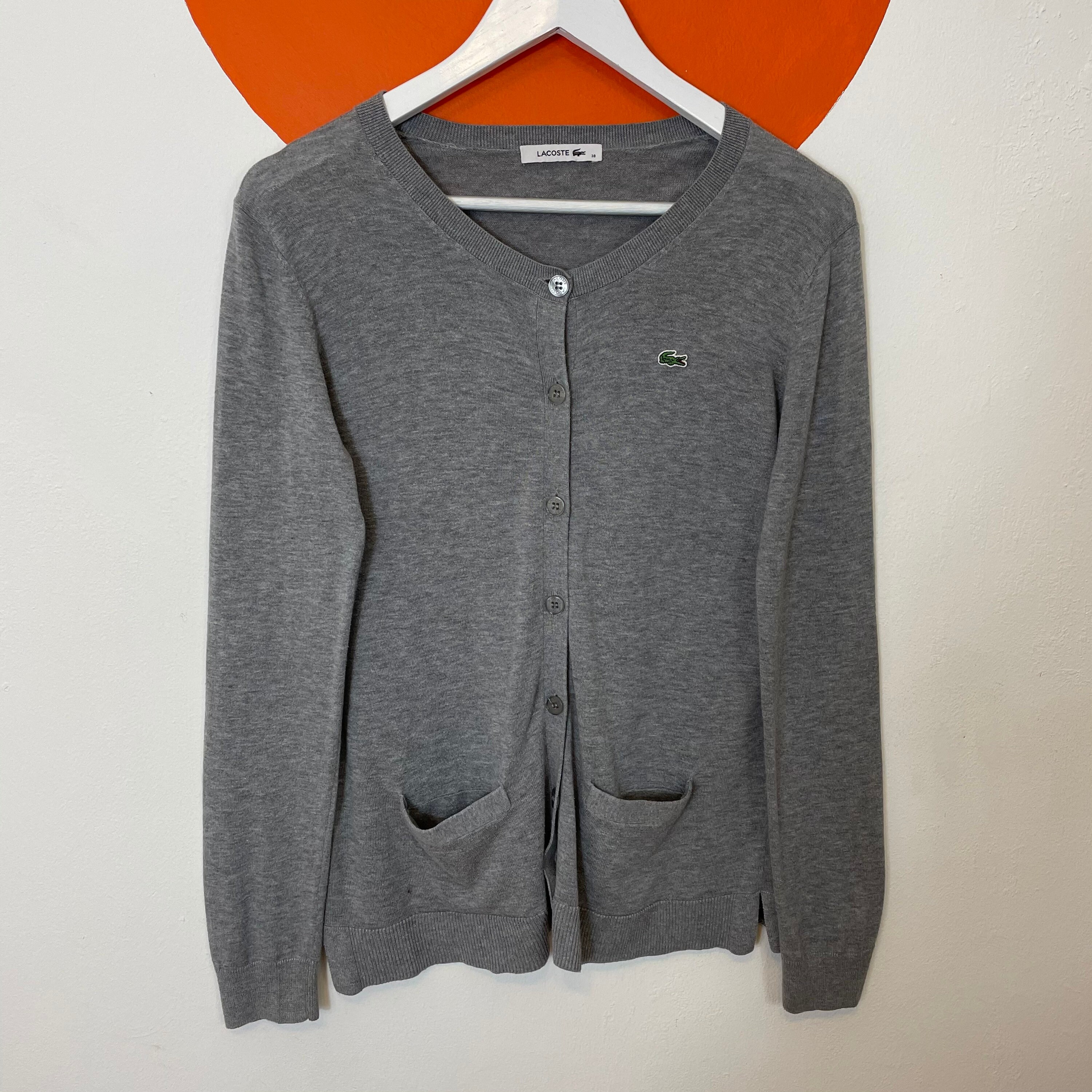 lacoste cardigan sweater