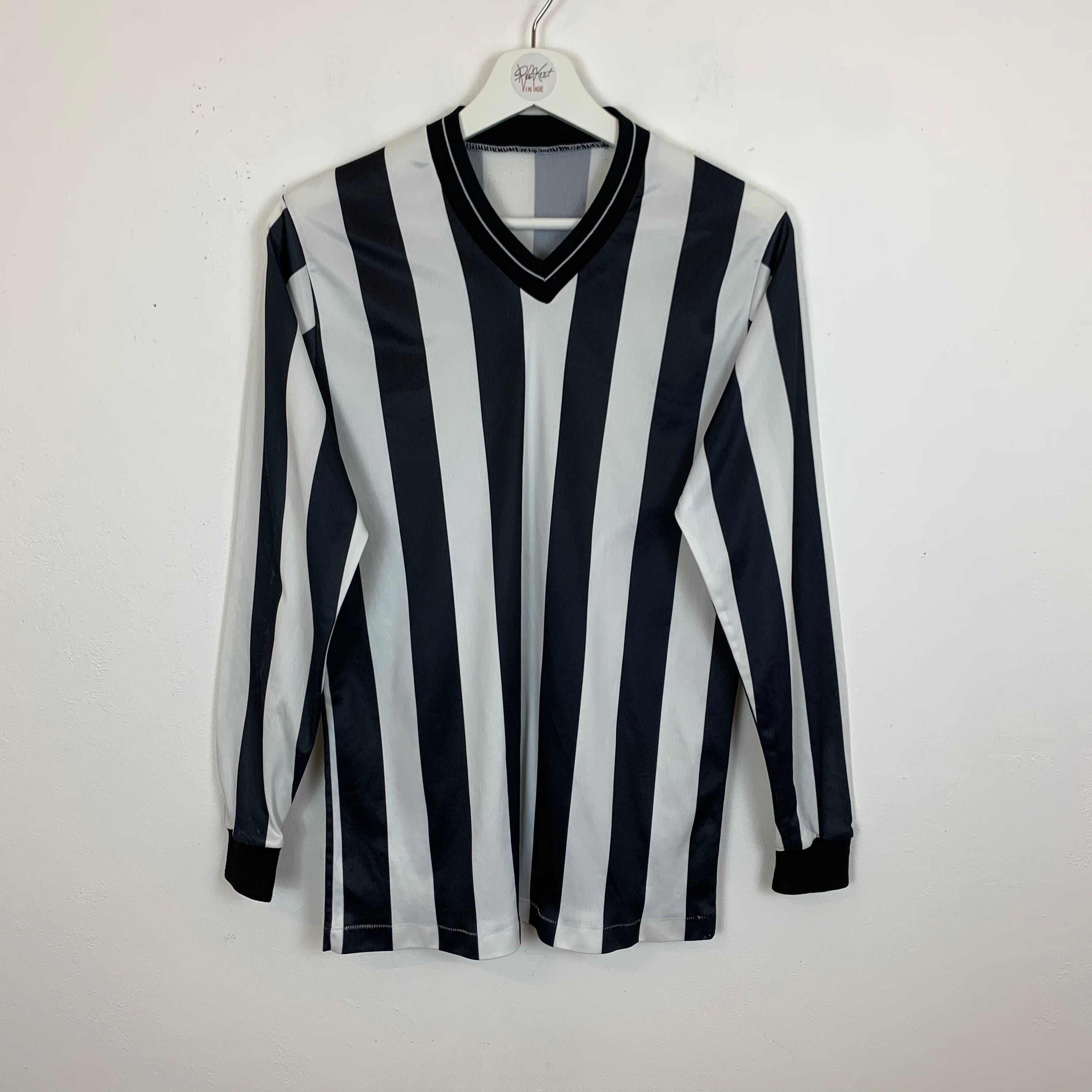 Image of Men's Vintage 90S Long Sleeve Striped Football Shirt Top Jersey Number 6 L Large