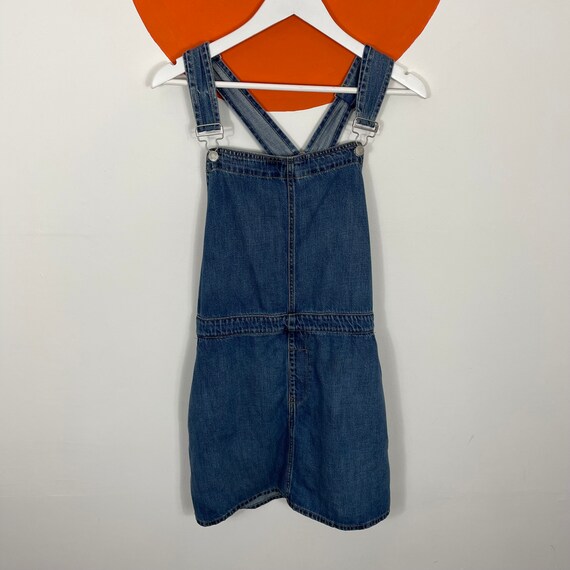 Women's GAP Denim Dungaree Dress Dark 