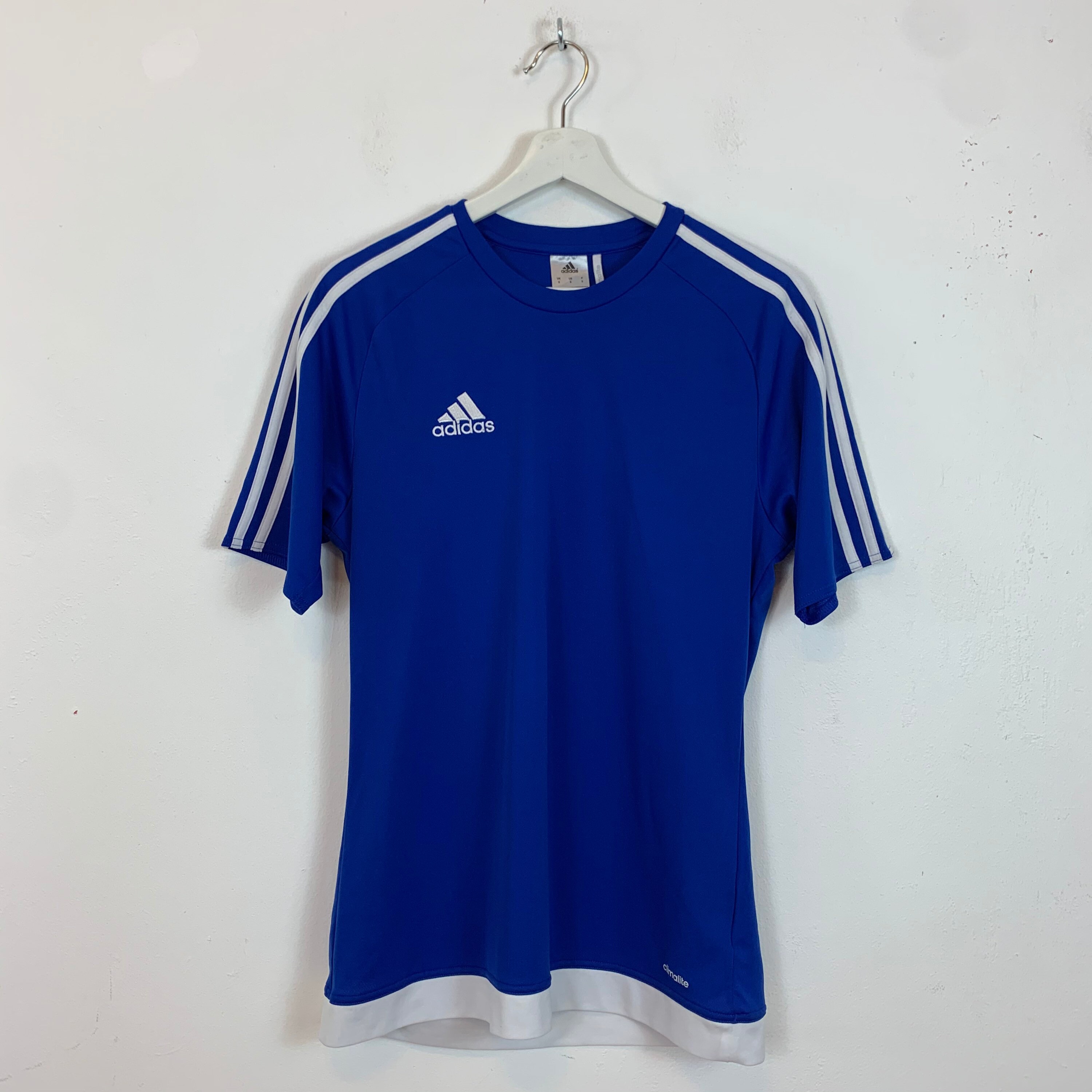 Image of Adidas Sports T-Shirt Tee Top Blue Exercise Gym Running Small S Men's