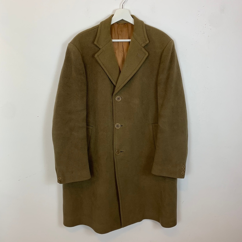 Men's Vintage Crombie Pure New Wool Overcoat Trench Coat | Etsy