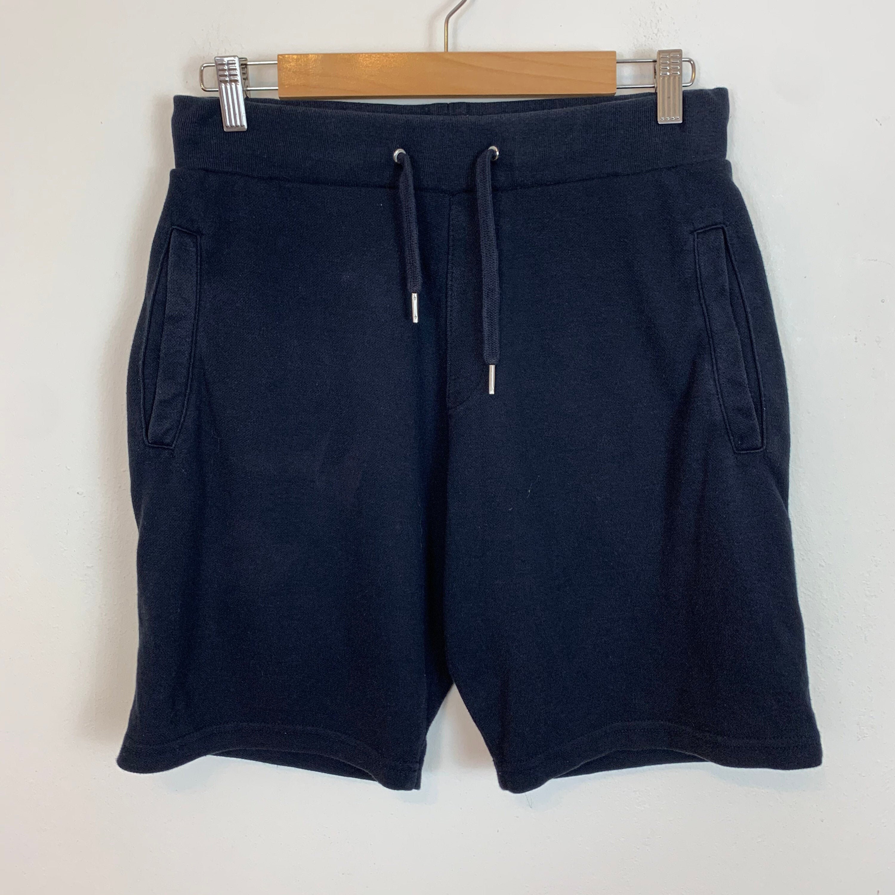 Image of Men's Sweatpants Shorts Loungewear Jogger Joggers Navy Blue Uk M Medium