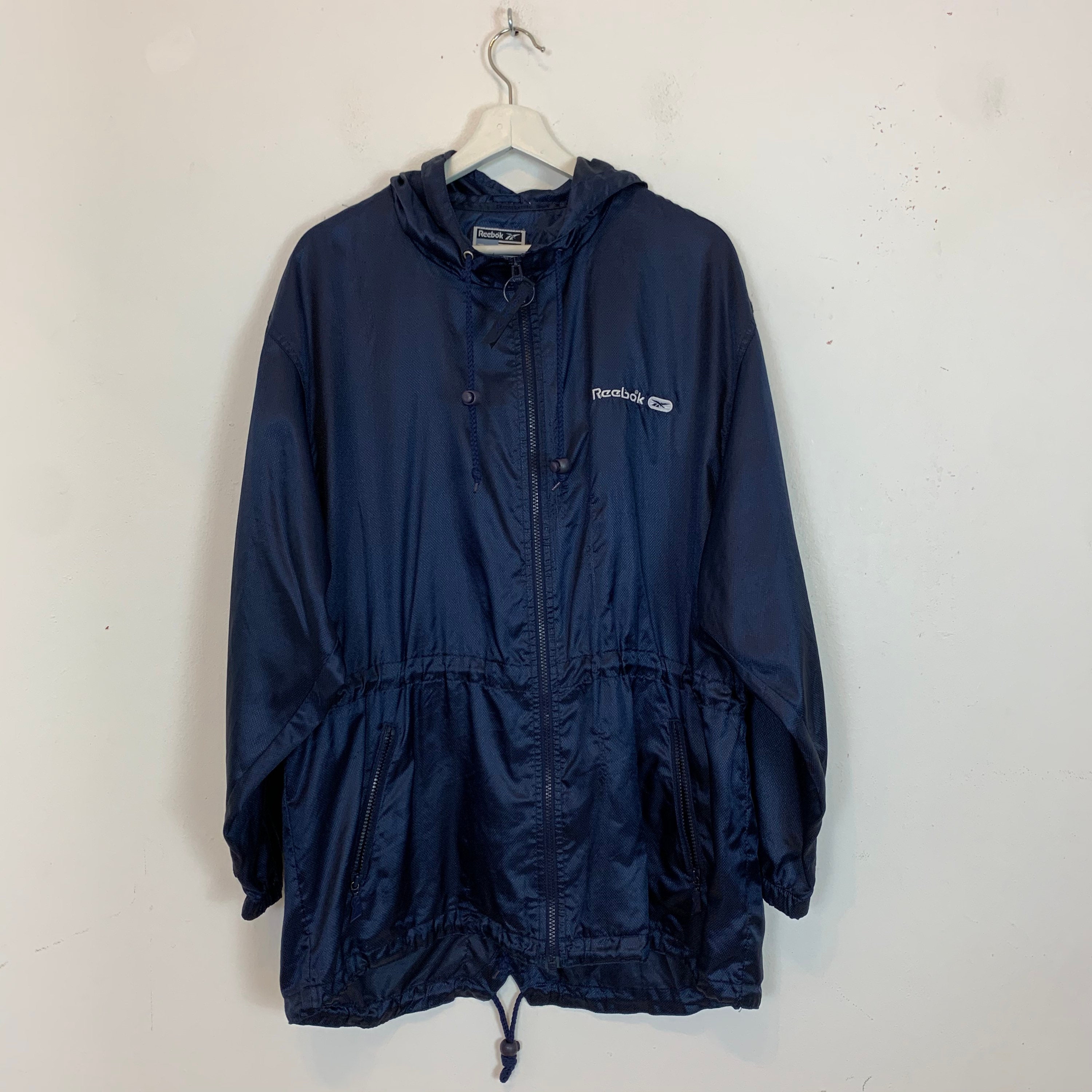 Image of Men's Vintage 90S Reebok Spell Out Soft Shell Track Jacket Tracksuit Top S Small