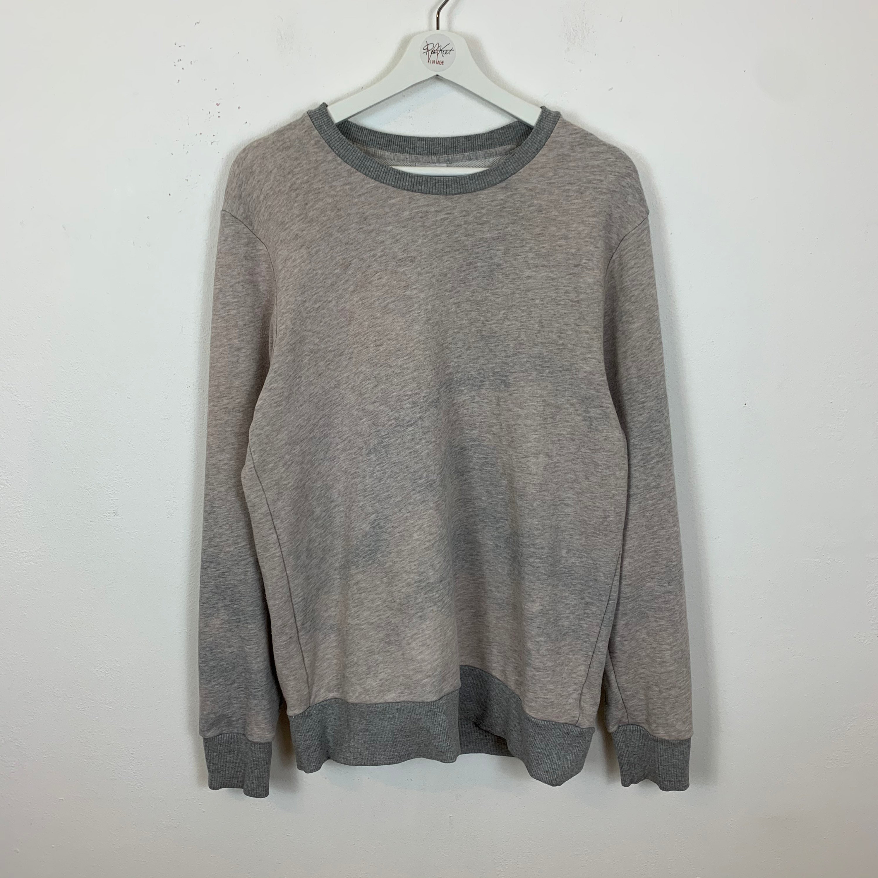 Image of Men's Adidas Crew Neck Sweatshirt Sweater Jumper Pink Grey Uk Size M Medium