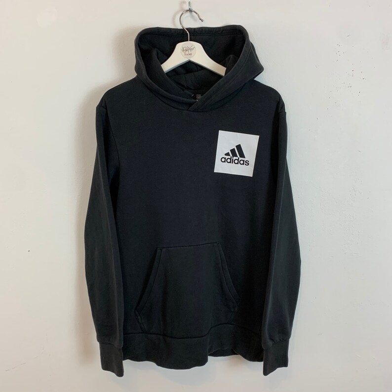 adidas big logo hoodie