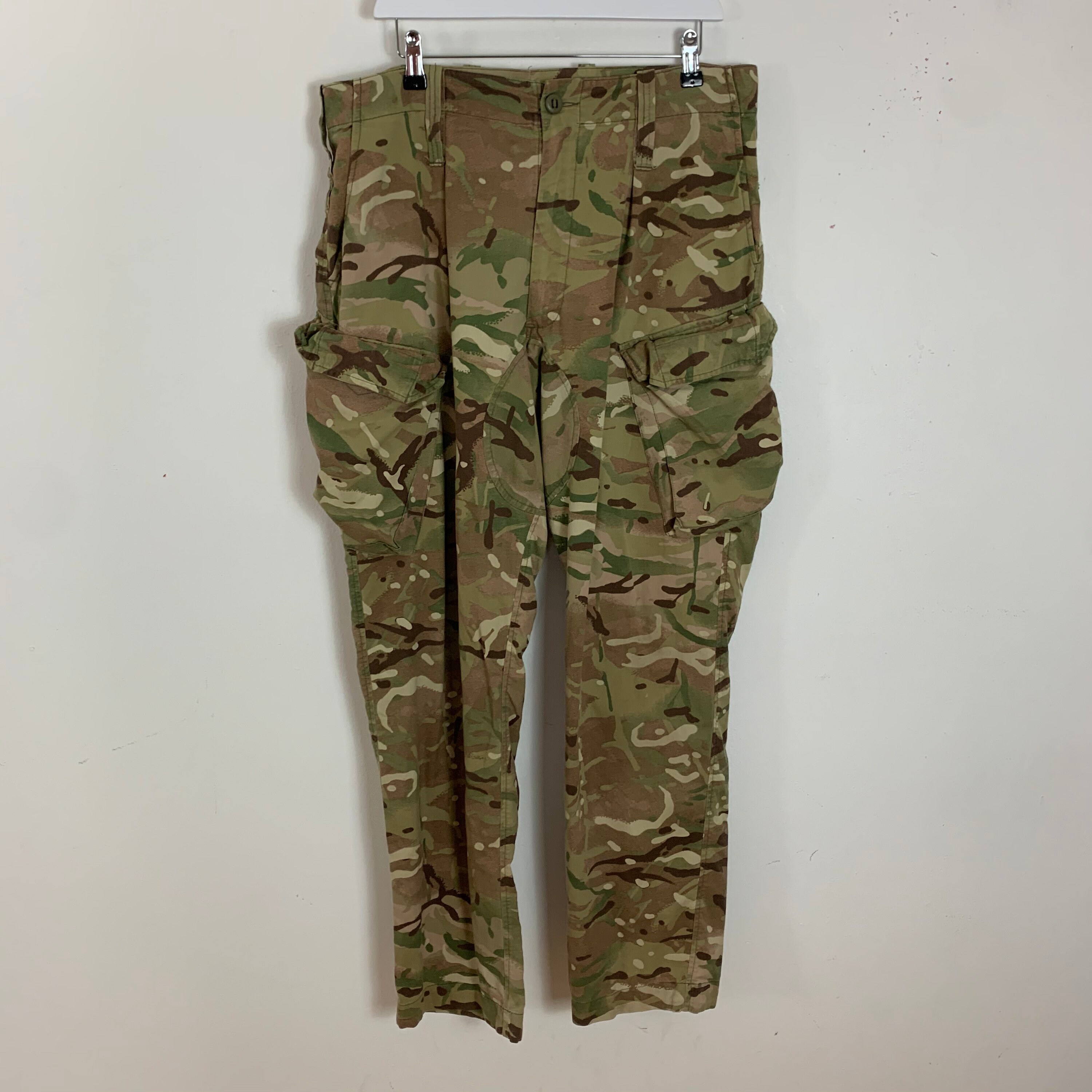 Image of Men's Army Camouflage Camo Combat Cargo Trousers Pants Green Size 85/96/112