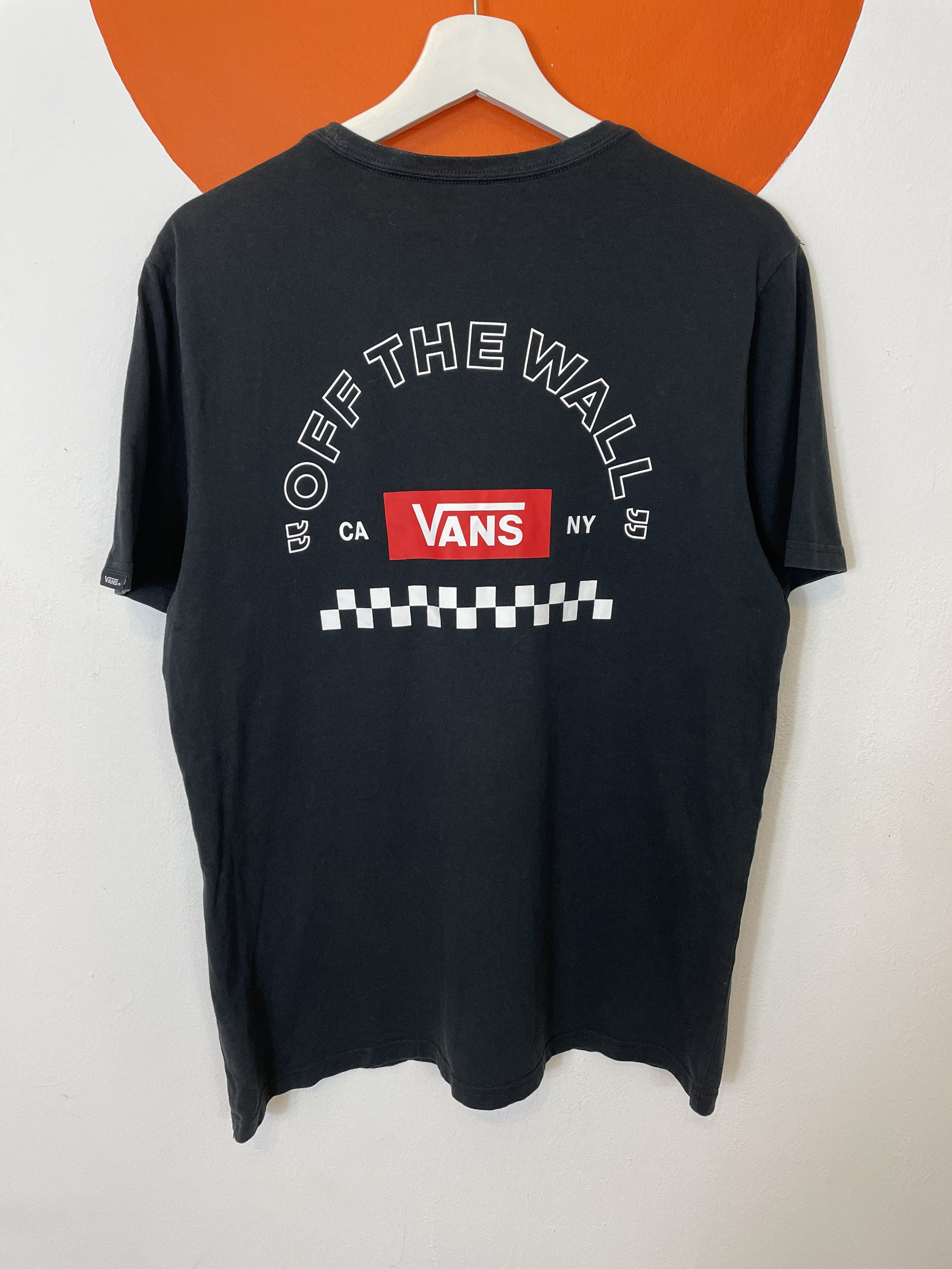 VANS Off the Wall Short Sleeve T-shirt Tee Top Black Cotton | Etsy