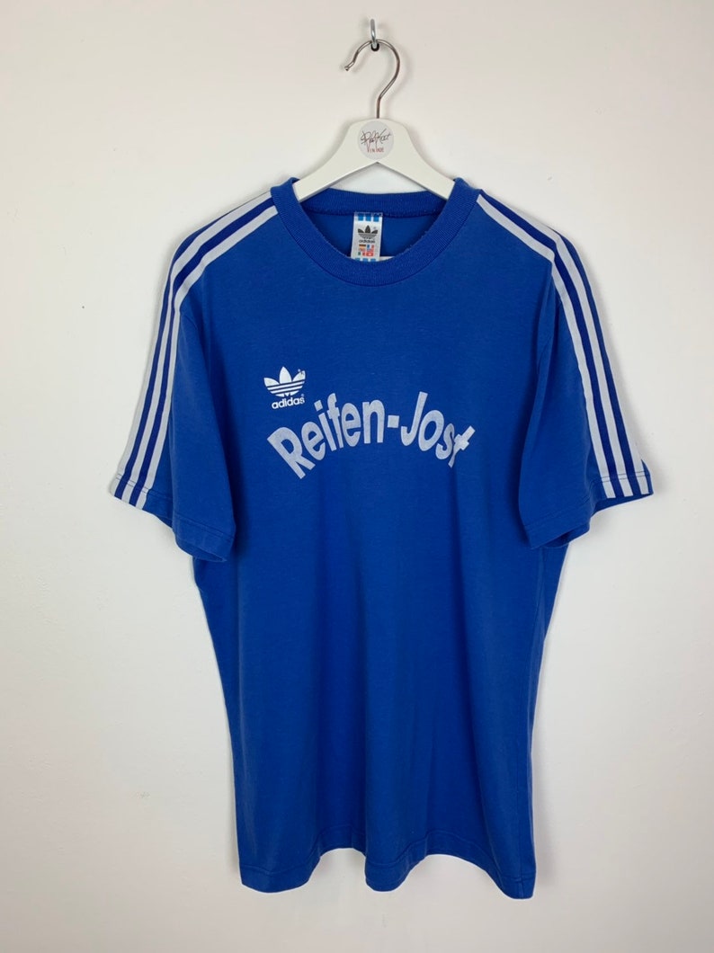 White Retro Vintage Men/'s New Adidas Originals Graphic Logo T-Shirt Top